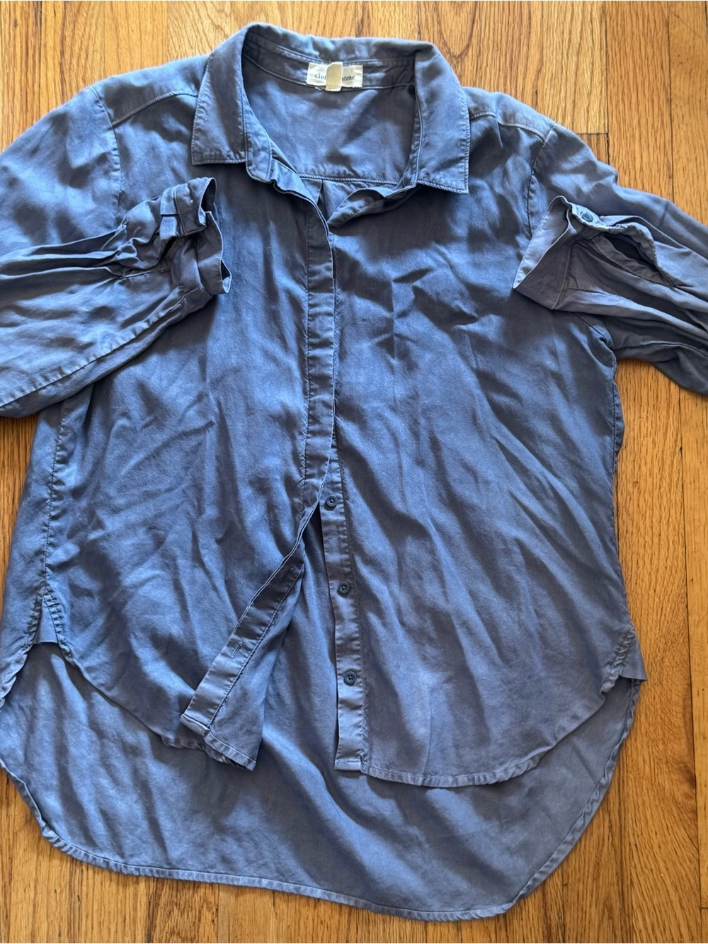 cloth & stone Blue Button-Down Shirt